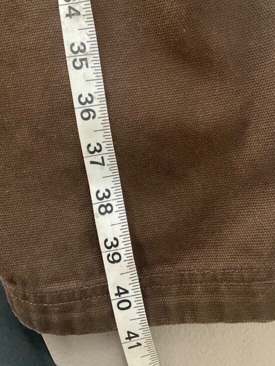 Duluth Trading Co. Womens 12 Brown Canvas Cargo Pants Cotton Workwear - Picture 8 of 10